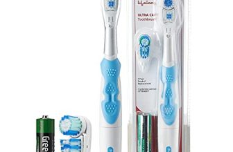 Lifelong Lldc45 Ultra Sonic Care Battery Powered Toothbrush For Adults With Free Clove Dental Care Plan,Replacable Heads| Soft Floss Tip & Spiral Bristles| 3 Smart Cleaning Modes| 1 Year Manufacturer’S Warranty, Blue)