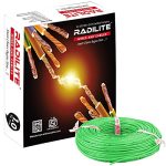 Radilite Copper Wire With Triple Layer Pvc Coating, Single Core Flexible Electric Cable For Domestic & Industrial Connections (1.0 Mm, 90M Long, Green), (Rlwc05)