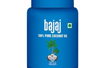 Bajaj 100% Pure Coconut Oil 600Ml Wide Mouth Jar