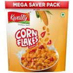 Kwality Corn Flakes – Made With Golden Corns, 99% Fat Free, Natural Source Of Vitamin, Iron And Protein 800G