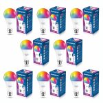 Crompton 9-Watt B22 Wifi Smart Led Bulb Compatible With Amazon Alexa And Google Assistant (Immensa Music Sync B22, Pack Of 8)