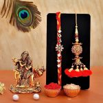 Craftvatika Metal Radha Krishna Idol Combo Gift Set