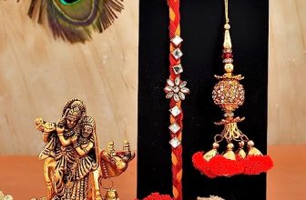 Craftvatika Metal Radha Krishna Idol Combo Gift Set