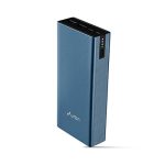 Urbn 20000 Mah 20W Super Fast Charging Metal Power Bank | Type C Pd (Input& Output) Qc 3.0 Dual Usb Output Two-Way Fast Charging Type C Cable Included -Blue
