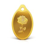 Mmtc-Pamp 24K (999.9) Rose 2 Gm Yellow Gold Pendant