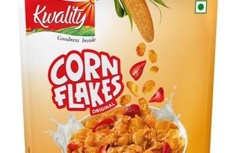 Kwality Corn Flakes – Made With Golden Corns, 99% Fat Free, Natural Source Of Vitamin, Iron And Protein 800G