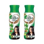 Dabur Vatika Enriched Coconut Hair Oil – 600 Ml (300Mlx2) | For Strong, Thick & Shiny Hair | Clinically Tested To Reduce 50% Hairfall In 4 Weeks | Controls Dandruff | Prevents Dull & Damaged Hair | Good For Scalp Health | Enriched With 10 Herbs