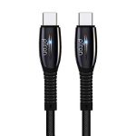 Ptron Solero Plus 5.1A Superfast Type-C To Type-C Data & Charging Cable, 480Mbps Data Sync, Strong & Durable 1.2 Meter Long Usb Cable For Type-C Devices – (Black)
