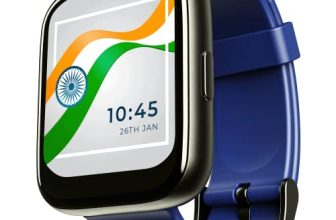 Boat Wave Pro47 Made In India Smartwatch With 1.69″ Hd Display, Fast Charging, Live Cricket Scores, 24H Heart Rate & Spo2 Monitoring, Health Ecosystem & 7 Days Battery Life(Deep Blue)