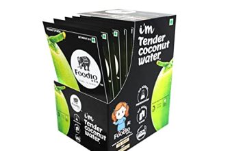 Foodio.Fit Tender Coconut Powder Mix – 20 Packs | Coconut Water Powder | Nariyal Pani | Rich In Electrolytes Boosts Hydration | Energy Drink (300G)- Makes 4L Of Coconut Water