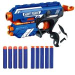 Jack Royal Blaze Storm Foam Blaster Toy Gun For Kids Safe And Long Range, 10 Soft Bullets