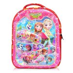 Stylbase Lightweight And Durable Waterproof 3D Cartoon Embossed School Bag For Kids, 12 Inches, Ideal For Students Up To Class 2