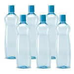 Milton Pacific 1000 Pet Water Bottles, 1 Litre Each, Set Of 6, Blue | Bpa Free | Leak Proof | Office Bottle | Gym Bottle | Home | Kitchen | Travel Bottle | Hiking | Treking Bottle | Reusable Bottle