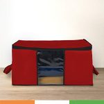 Duraware Extra-Large Wardrobe/Under Bed Storage Organiser With Duralight Fabric For Sarees, Shirts & More | Dust & Moisture Resistant | Pack Of 1 (Maroon)