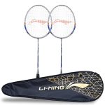 Li-Ning Xp-80-Iv Aluminum Strung Badminton Racquet (Blue/Red, S2 , 90-95 Grams , 18-20 Lbs)