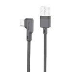 Portronics Konnect L Por-1081 Fast Charging 3A Type-C Cable 1.2Meter With Charge & Sync Function For All Type-C Devices (Grey)