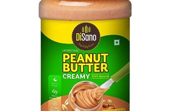 Disano Peanut Butter, All Natural, Creamy, Unsweetened, 30% Protein, Gluten Free, Non Gmo, 1Kg