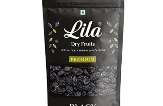Lila Dry Fruits Premium Afghani Seedless Black Raisins 1000 G | Kali Kishmish | Munakka Dry Fruits | Delicious & Healthy Snack | High In Antioxidants, Naturally Sweet & Tasty