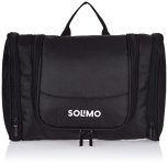 Amazon Brand – Solimo 21 Cms Hanging Toiletry Kit (Black)