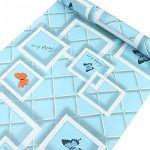 Wow Interiors Blue Butterfuy Self Adhesive Wallpaper For Living Room Bedroom Office Hall Corridor Peel And Stick Vinyl Wallpaper 200*45Cm-9Sqft