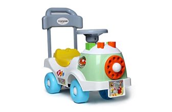 Toyzone Impex Pvt Ltd Educational Rider Car-50292 | Ride-On Baby Car |Toy Car|Push Car | Swing Car |Kids Power Wheel Ride On Car For Children/Kids |Toy Baby Car Suitable For Boys & Girls Multicolor