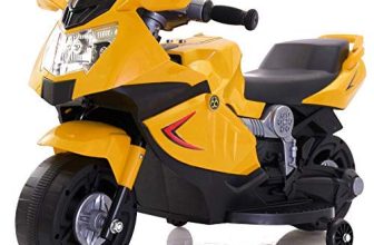 Toy House Kid’S Mini Ninja Superbike Rechargeable Battery Operated Ride-On – Yellow (2 – 3.5 Years)