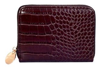 Lino Perros Womens Synthetic Leather Wallet (Brown)
