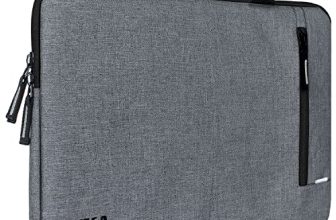 Gizga Essentials Laptop Bag Sleeve Case Cover Pouch With Handle For 15.6 Inch Laptop For Men & Women, Padded Laptop Compartment, Premium Zipper Closure, Water Repellent Nylon Fabric, Grey