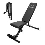 Slovic Adjustable And Foldable Gym Bench For Home Workout | Incline Decline Fitness Bench With 7 Positions | Workout Bench For Bench Press, Chest Press, Sit Up | Exercise Bench For Home | Up To 150Kg