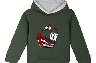 Naughty Ninos Unisex Poly Cotton Hooded Neck Hoodie (Nn00134Tst-56_Green3_5 Years-6 Years)