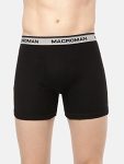 Macroman M-Series Men’S Pure Cotton Classic Regular Fit Solid Trunks (Pack Of 2) (M572_Black_Xl)