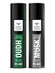Bombay Shaving Company Musk & Oudh Deodorant Combo Pack | Premium Long Lasting Body Spray – For Men
