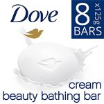 Dove Cream Beauty Bathing Soap Bar 125G (Combo Pack Of 8) | With Moisturising Cream For Softer Skin & Body, Nourishes Dry Skin More Than Ordinary Soap