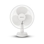 Bajaj Frore Neo Table Fan 400 Mm | Table Fans For Home & Office |Aerodynamically Balanced Blades| 100% Coppermotor| Highair Delivery|3-Speed Control| 2-Yr Warranty White