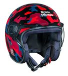 Royal Enfield Open Face Helmet With Clear Visor Gloss Black, Size: L(59-60Cm)