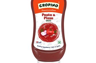 Cropino Pasta & Pizza Sauce, 320G / Ready To Eat/For Pizza, Penne Pasta, Spaghetti, Fusilli, Macaroni, Hakka Noodles, Rice Noodles & Whole Wheat Pasta
