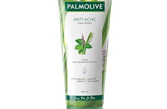 Palmolive Anti Acne Purifying Gel Face Wash, With Tulsi And Lemongrass Essential Oil, Suits All Skin Types (100Ml)