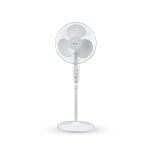 Bajaj Esteem 400 Mm Oscillating Pedestal Fan For Home|Stand Fan With Tilt Mechanism| Voltage Protection| 100% Coppermotor| Highair Delivery| 3-Speed Control| Telescopic Arrangement|2-Yr Warranty|White