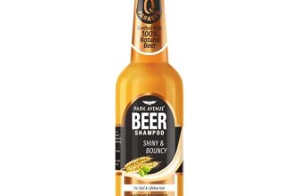 Park Avenue Beer Shampoo For Shiny And Bouncy Hair, With Hops, Barley, Proteins And Vit. B, Paraben Free, Natural Shine, Smooth Hair 180Ml