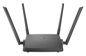 D-Link Dir-825/Iin/J1 Mu-Mimo Gigabit Wireless Router, Dual Band, 1200 Mbps Wi-Fi Speed, 5 Gigabit Port, 4 External Antenna, Router | Dual_Band, Access Point |Repeater Mode, Black