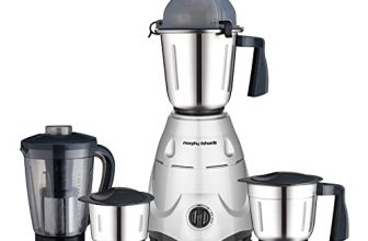Morphy Richards Icon Superb 750W Mixer Grinder| 4 Stainless Steel Mixer Jars Including Juicer Jar| 3-Speed Control With Pulse Effect| 1-Yr Warranty By Brand| Silver & Black