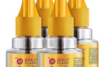 Good Knight Gold Flash Liquid Vapourizer | Mosquito Repellent Refill | Lavender Fragrance | Pack Of 4 (45Ml Each)