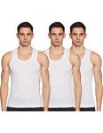 Dixcy Scott Men’S Innerwear Regulart Fit Solid (Pack Of 3) (Comfort Vest Rn_White_S)