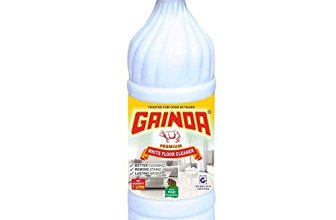 Gainda Premium White Floor Cleaner Disinfectant Phenyl Liquid Surface Cleaner For Hospitals, Homes, Offices & Commercial Use Removes Dirt, Stains & Germs – 1 L