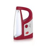 Pigeon By Stovekraft Gleam Led Rechargeable Emergency Lamp With 1600 Mah And 50 Hours Of Backup Time (Red)