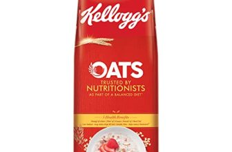 Kellogg’S Oats 2Kg, Trusted By Nutritionists | Energy Of 2 Rotis, Protein Of 1 Bowl Dal, Fibre Of 1 Guava, High In Protein & Fibre, Low In Sodium | Breakfast Oats