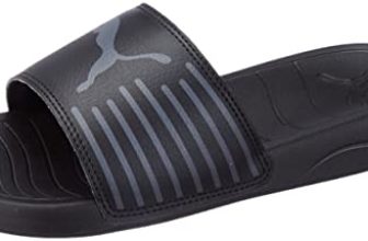 Puma Unisex-Adult Geo Black-Cool Dark Gray Slide Sandal – 7 Uk (39453801)