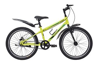 Playr Bff 24 Inch Cycle – Single Speed – Rigid – Front V Brake Rear Disc Brake – Fluorescent Green