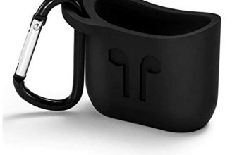 Gadgetswrap Soft Silicone Case Sleeve Cover Keychain Compatible With Airpods – Black