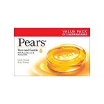 Pears Pure & Gentle Soap Bar (Combo Pack Of 3) – With Glycerin For Soft, Glowing Skin & Body, Paraben-Free Body Soaps For Bath Ideal For Men & Women